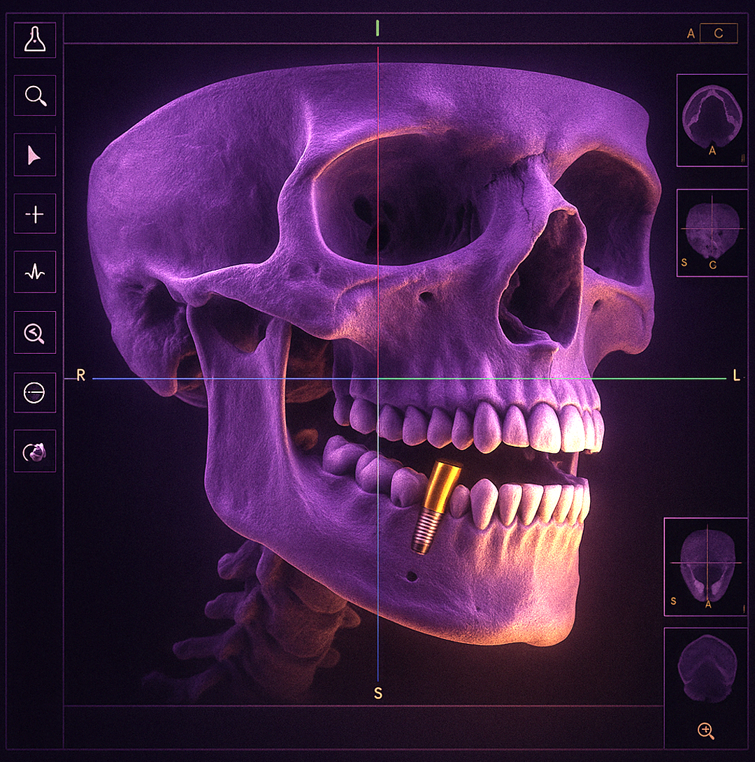 زراعة الأسنان والتصوير ثلاثي الأبعاد